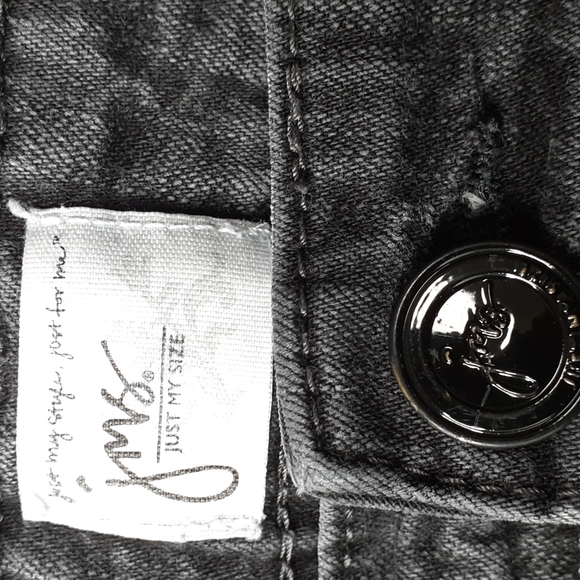 Just My Size Bootcut Curvy Faded Black Jeans Size 20W - Picture 14 of 16